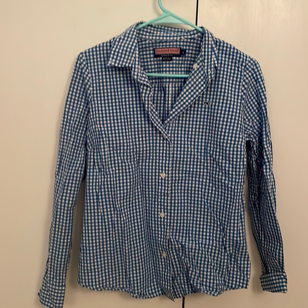Vineyard vines women’s gingham button up
